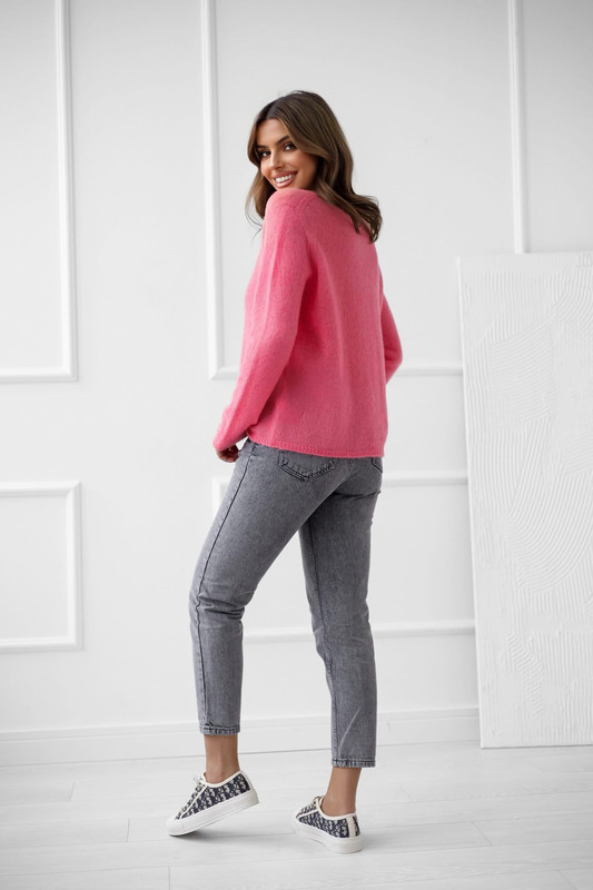 Sweter ANABELL w serek baby alpaka Madame Sue