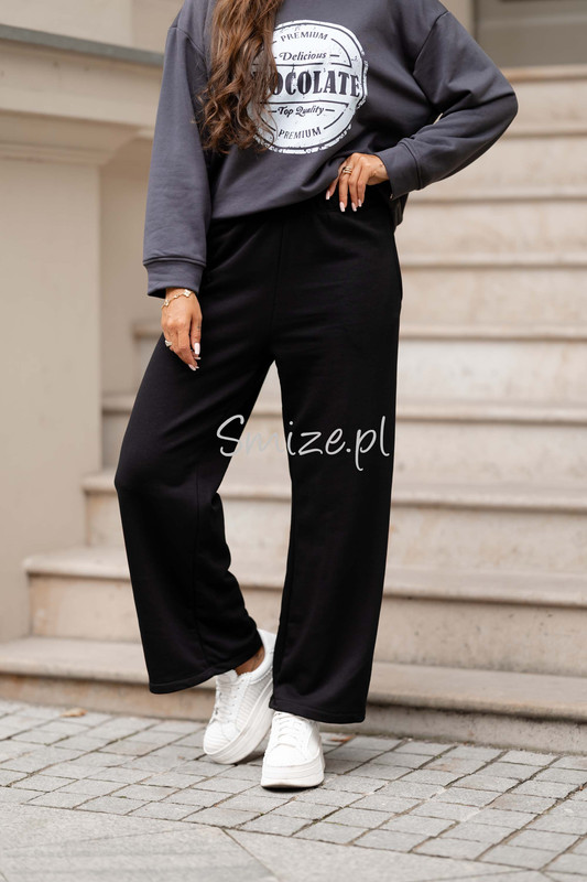 Szerokie Bawełniane Spodnie dresowe Michelle