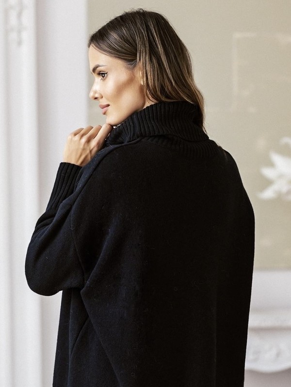 Sweter damski wełniany golf JOSE Madame Sue