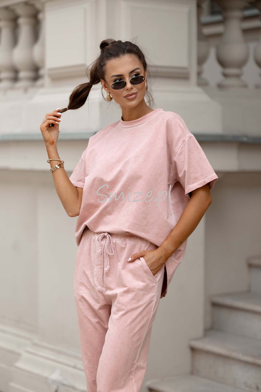 Bawełniany Komplet dresowy Spodnie i tshirt Wiya