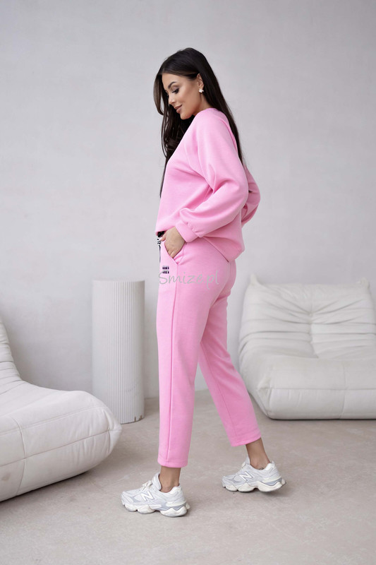 Komplet dresowy masełkowy min min, różowy