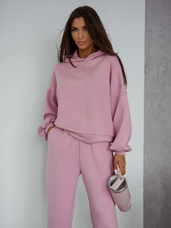 Komplet dresowy "Masełko" pudrowy