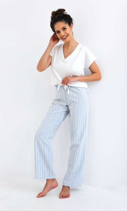 Piżama damska z długimi spodniami IRENE, SENSIS