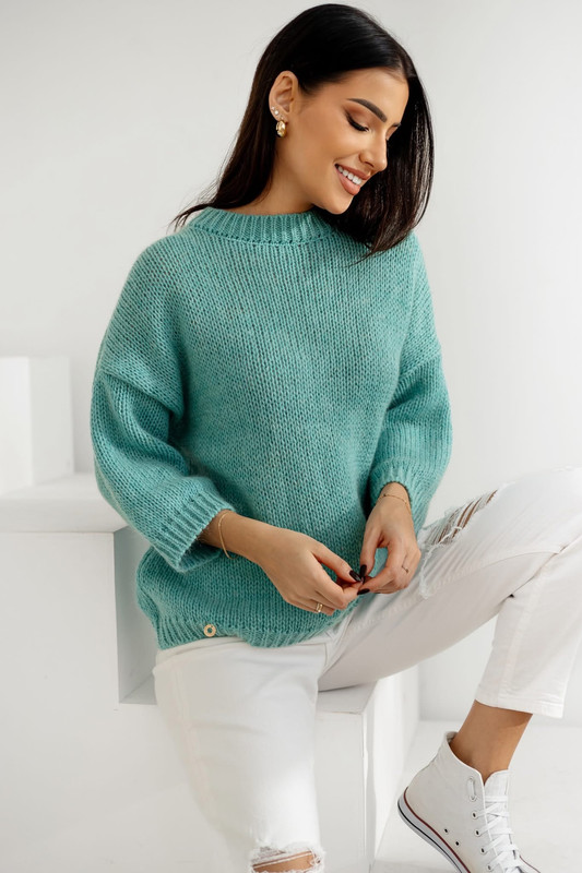Sweter damski wełna moher premium LAWENDA Madame Sue