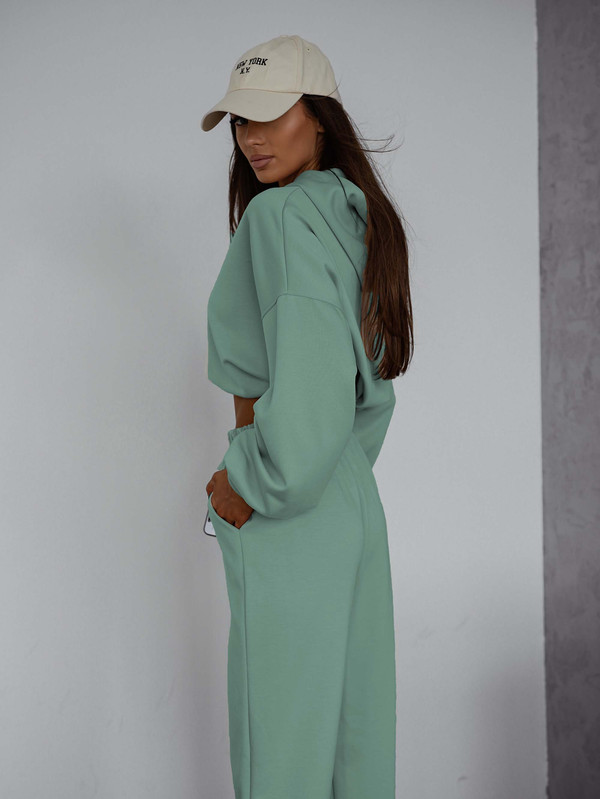 Komplet dresowy "Masełko" szałwia