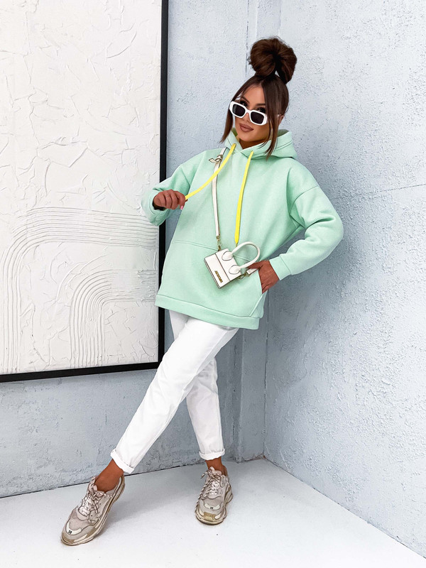 Bawełniana bluza oversize Simple Life