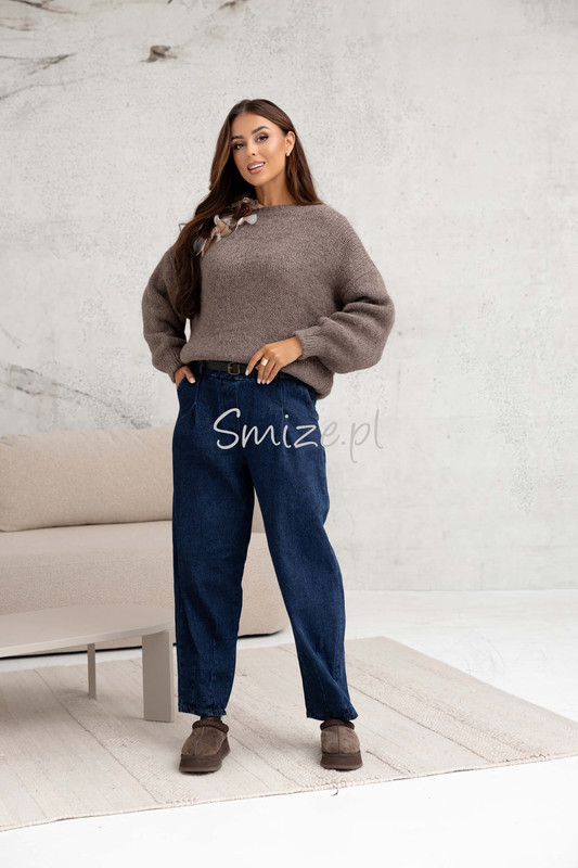 Szerokie spodnie damskie Balloon Fit Jeans