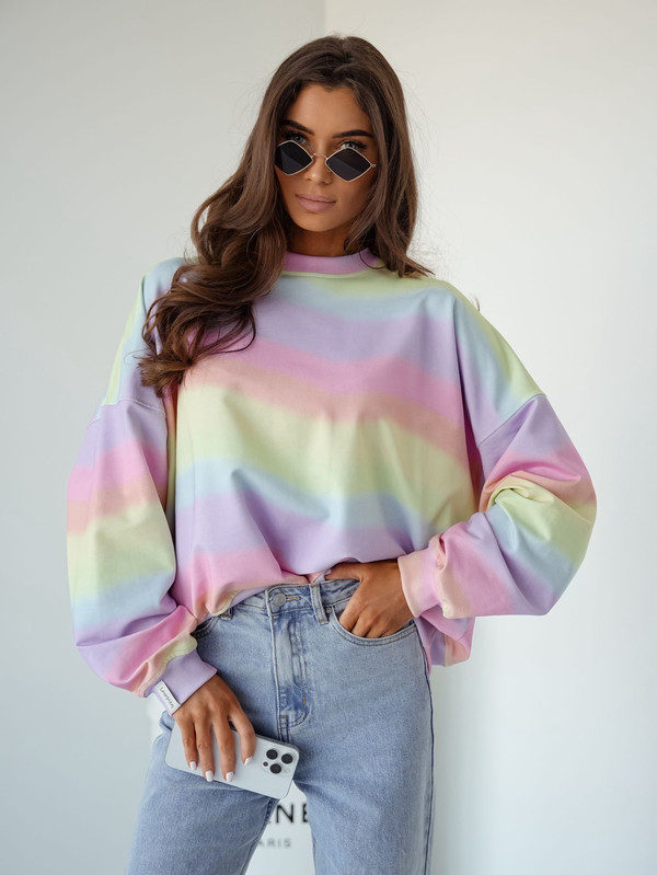 Bluza ombre, tęcza LENOSHKA