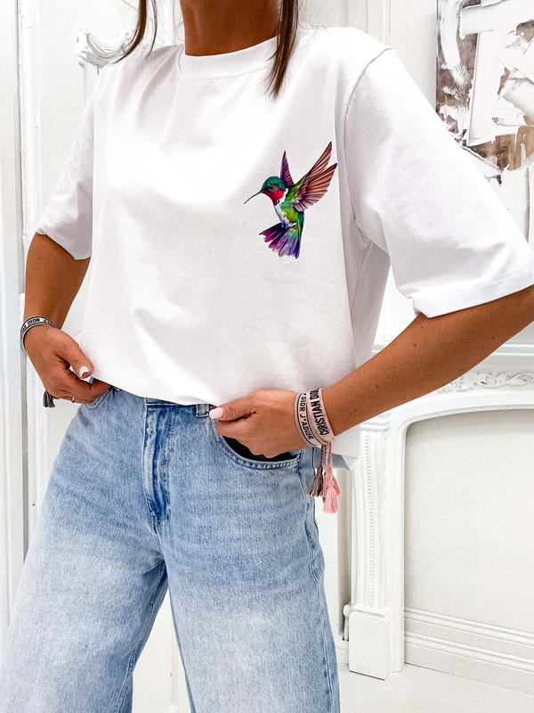 T-Shirt z koliberkiem