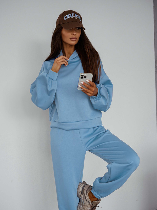 Komplet dresowy "Masełko" błękitny