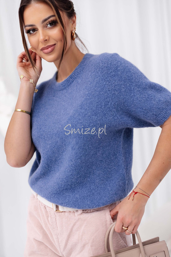 Sweter z krótkim rękawem baby alpaka GEORGINA 