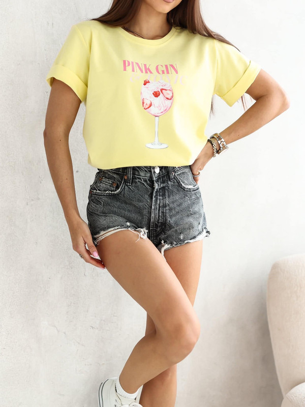 T-shirt PINK GIN & TONIC