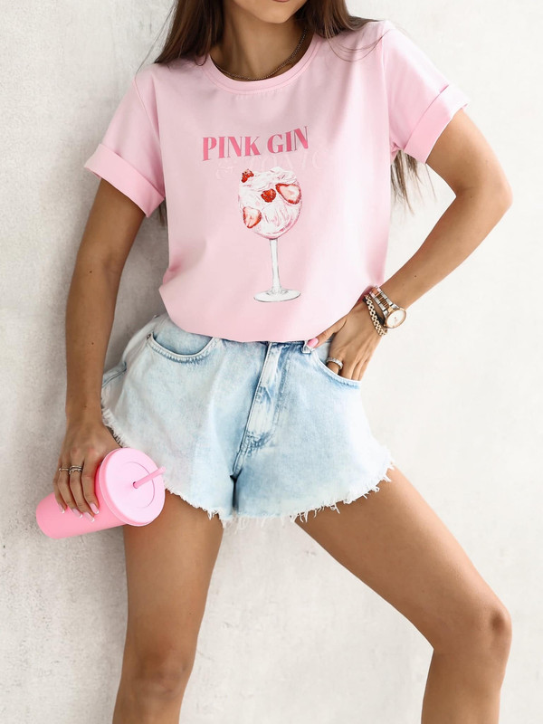 T-shirt PINK GIN & TONIC