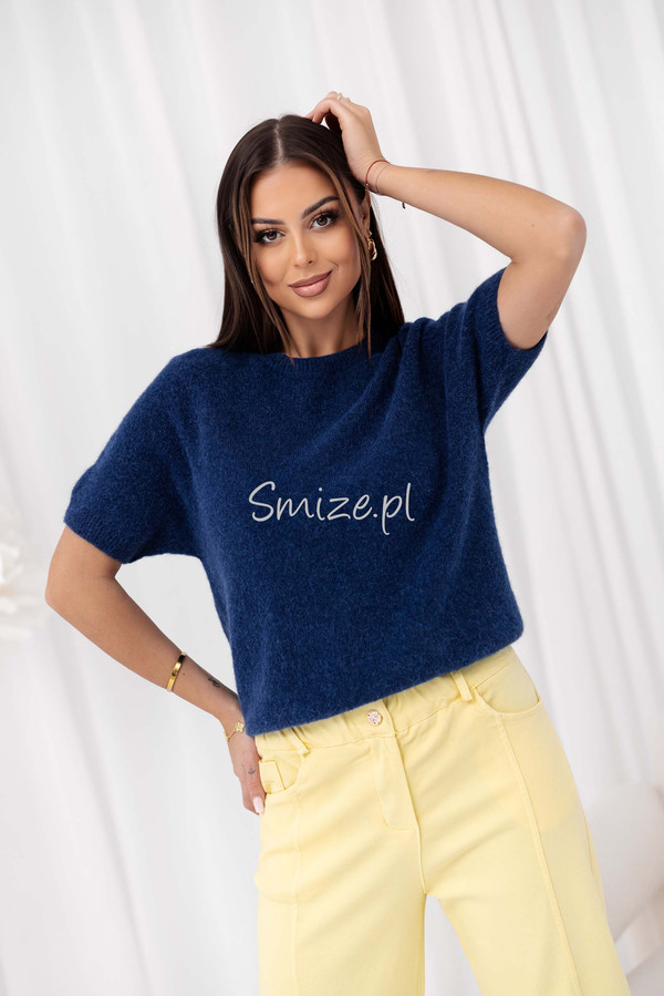 Sweter z krótkim rękawem baby alpaka GEORGINA 