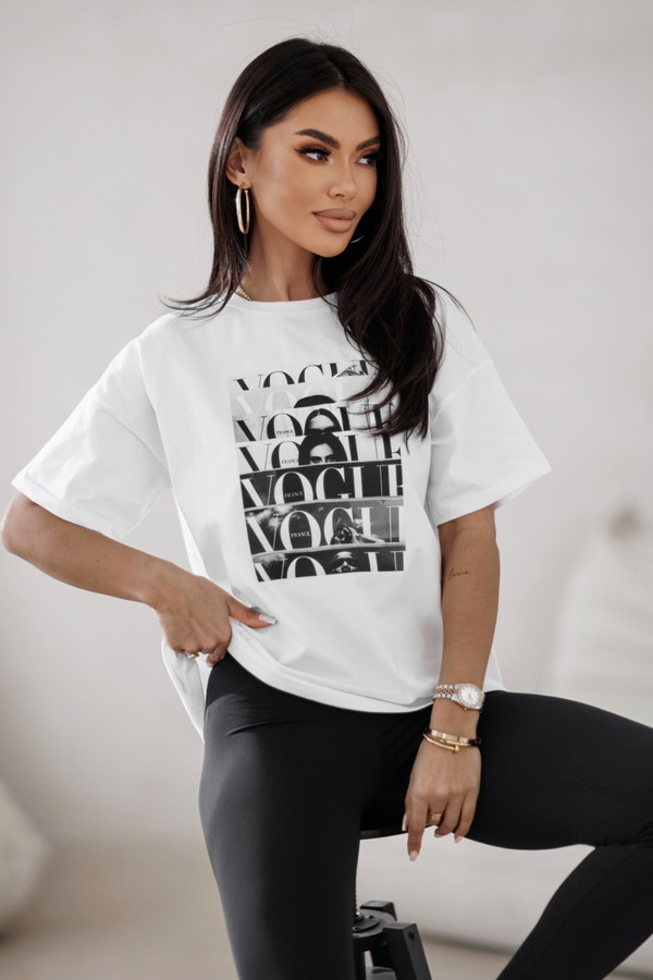 T-shirt z aplikacją VOGUE Madame Sue
