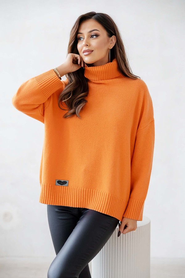 Sweter damski wełniany golf KELLY Madame Sue