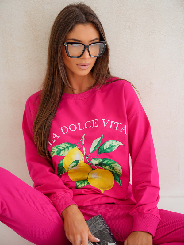 Bluza oversize LA DOLCE VITA - "CYTRYNKI"