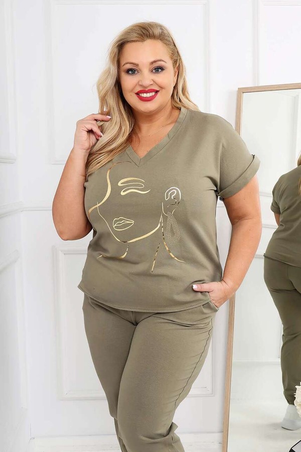 Bawełniany komplet be a women - Plus Size