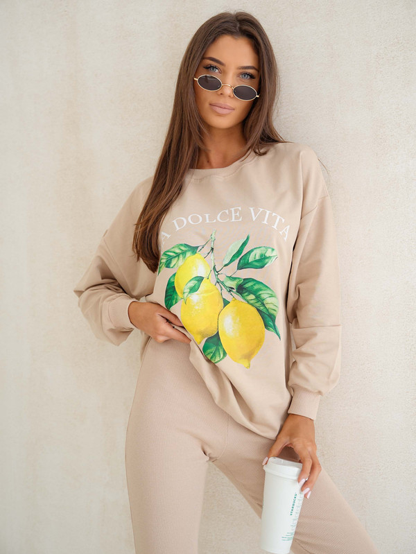 Bluza oversize LA DOLCE VITA - "CYTRYNKI"