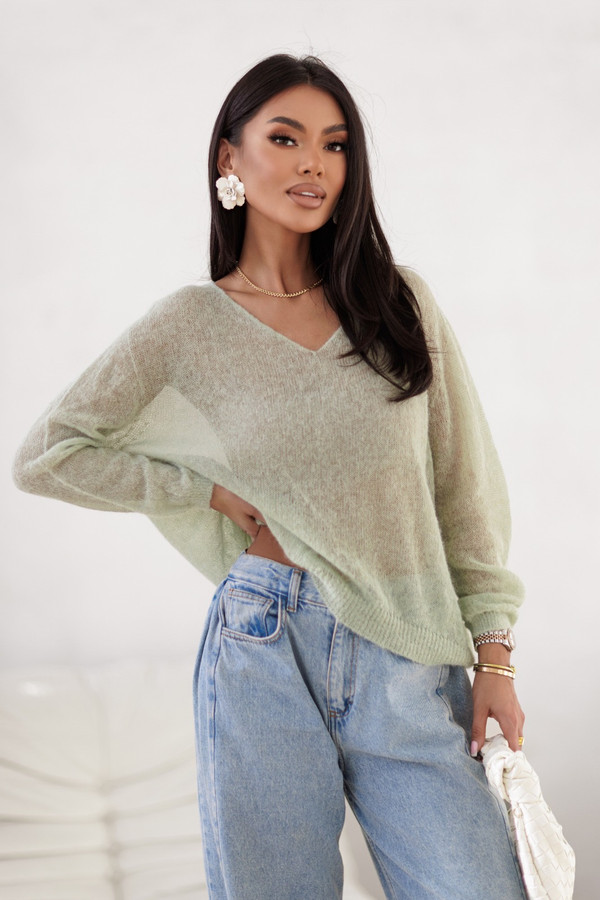 Sweter damski premium LEA, alpaka supefine Madame Sue