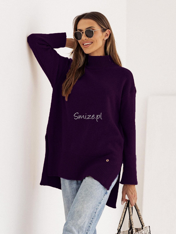 Sweter damski wełniany półgolf ARIA Madame Sue