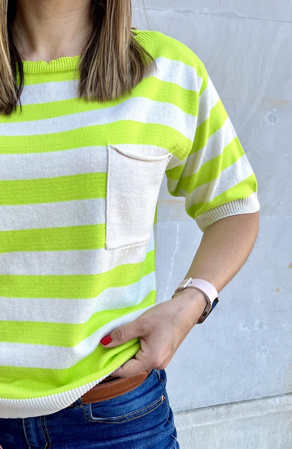 Cienki Sweter w paski SUMMER SHAPE Cocomore