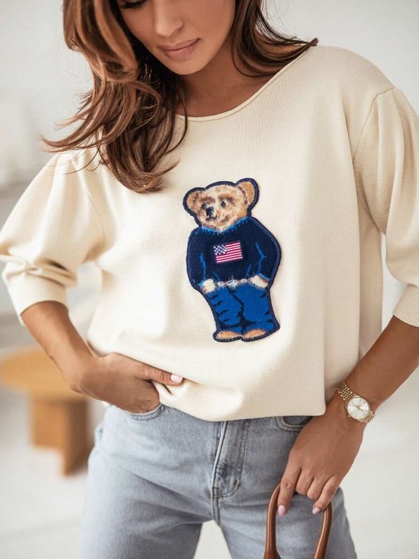 Sweter z krótkim rękawem Teddy Bear Polo Cocomore
