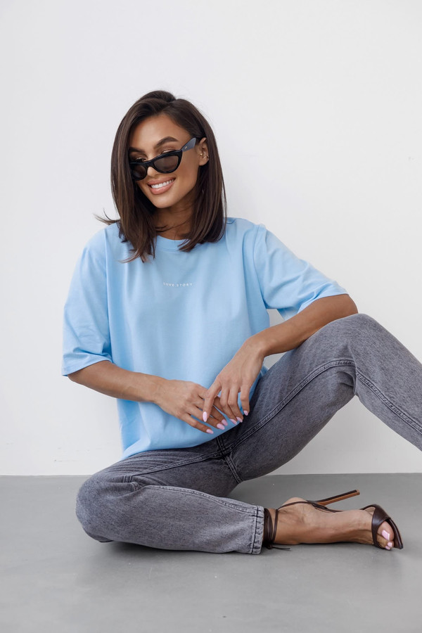 T-shirt basic Love Story Madame Sue