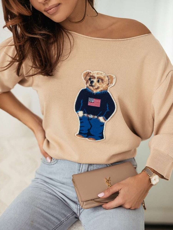 Sweter z krótkim rękawem Teddy Bear Polo Cocomore