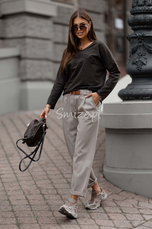Damskie spodnie Livans Escape the ordinary mokka