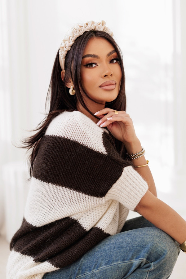 Sweter damski wełna moher premium Minelli Madame Sue