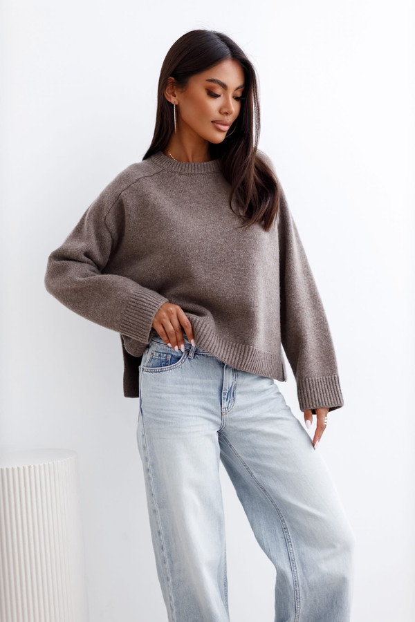 Luksusowy Sweter SIRI wełna merino i kaszmir Madame Sue