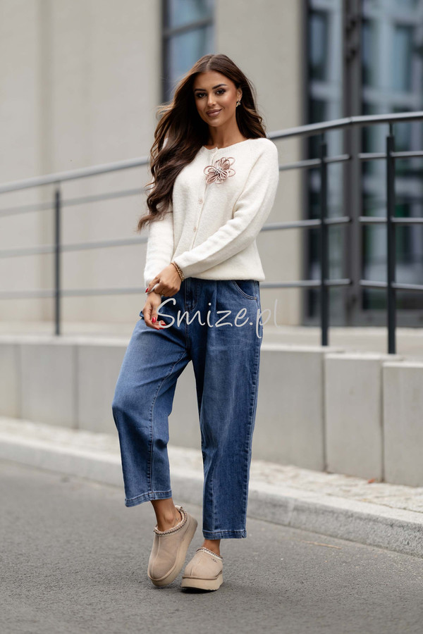 Spodnie jeansowe damskie typu boyfriend