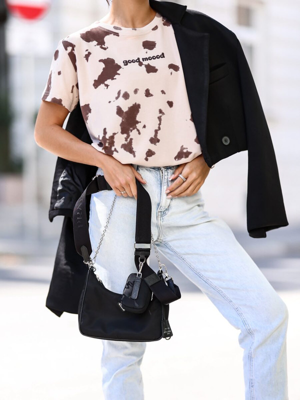 T-shirt w łaty GOOD MOOD