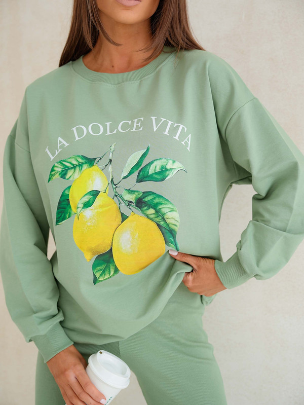 Bluza oversize LA DOLCE VITA - "CYTRYNKI"