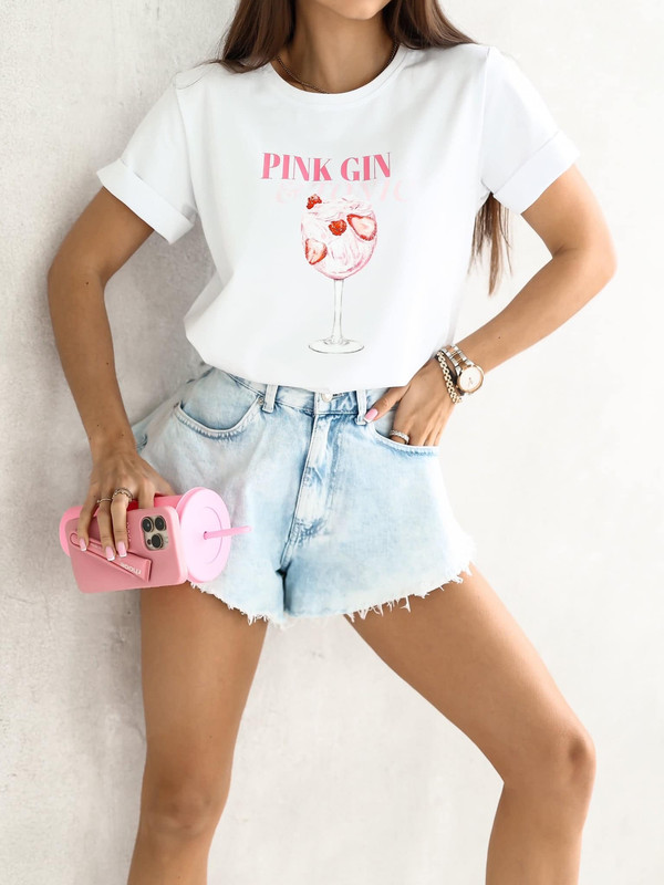 T-shirt PINK GIN & TONIC