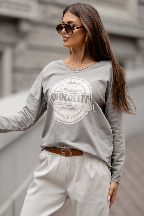 Bluzka z długim rękawem CHOCOLATE fango