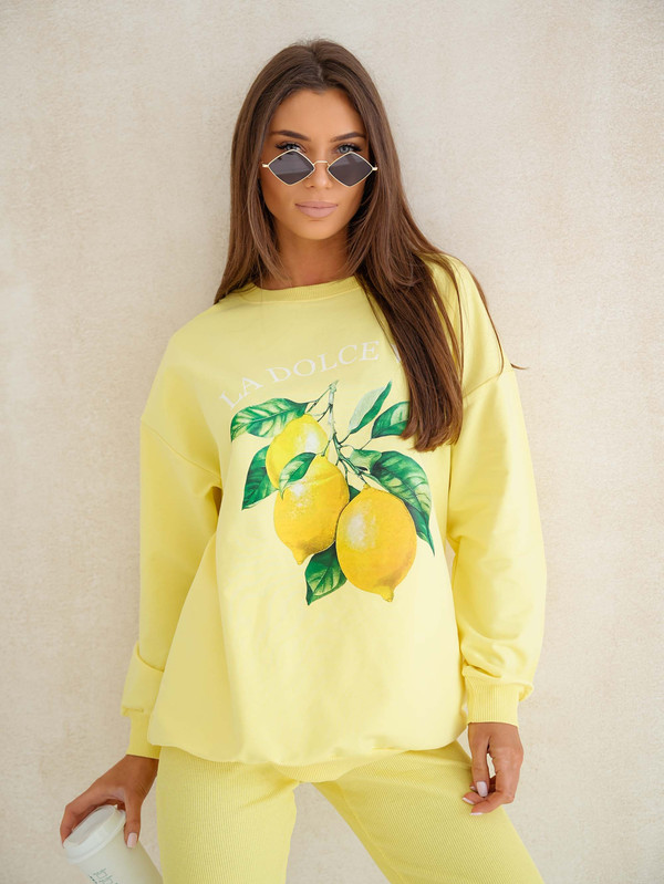 Bluza oversize LA DOLCE VITA - "CYTRYNKI"