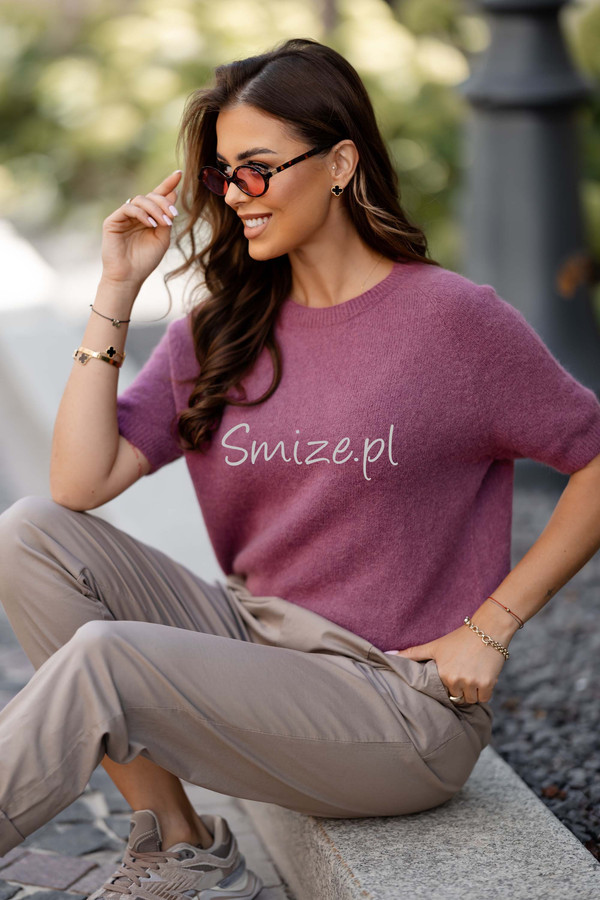 Sweter z krótkim rękawem baby alpaka GEORGINA 