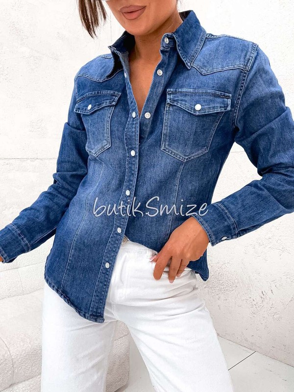 Koszula jeansowa damska