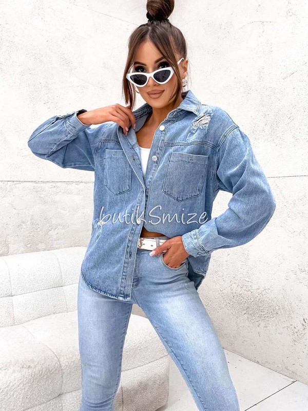 Koszula jeansowa damska