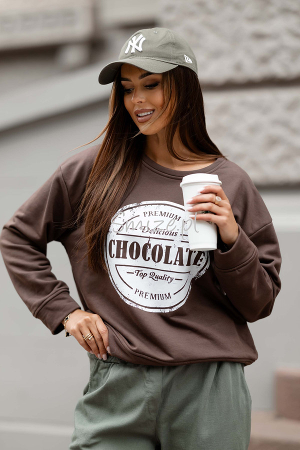 Bluza CHOCOLATE czekoladowa