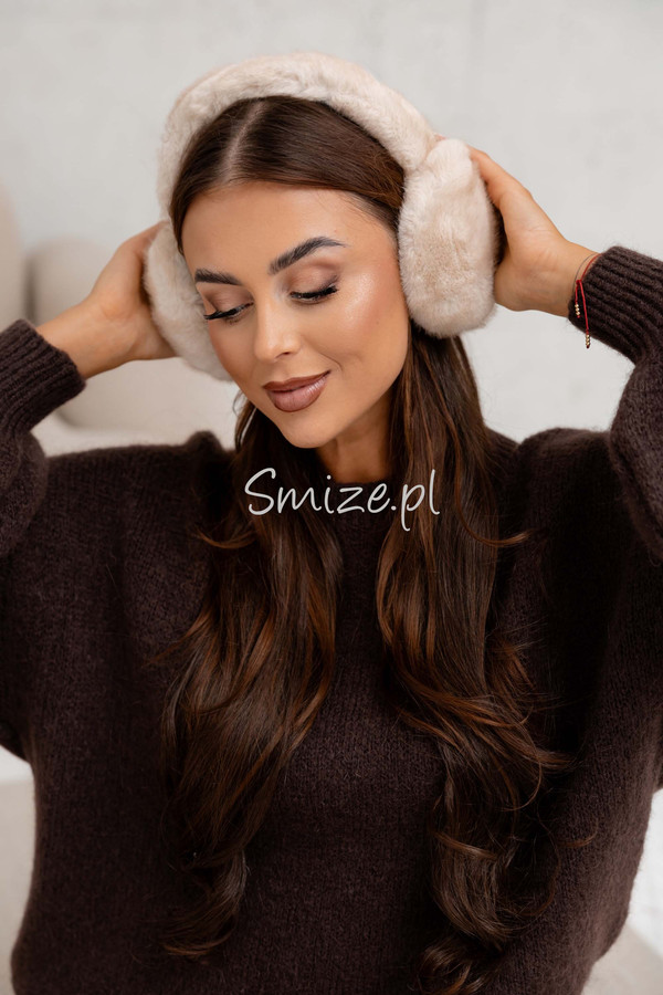 Nauszniki damskie / ocieplacze beż