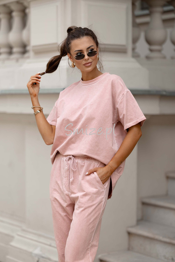 Bawełniany Komplet dresowy Spodnie i tshirt Wiya