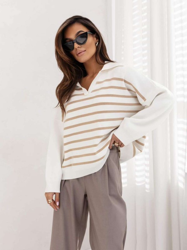 Sweter w paski CALVIN Cocomore