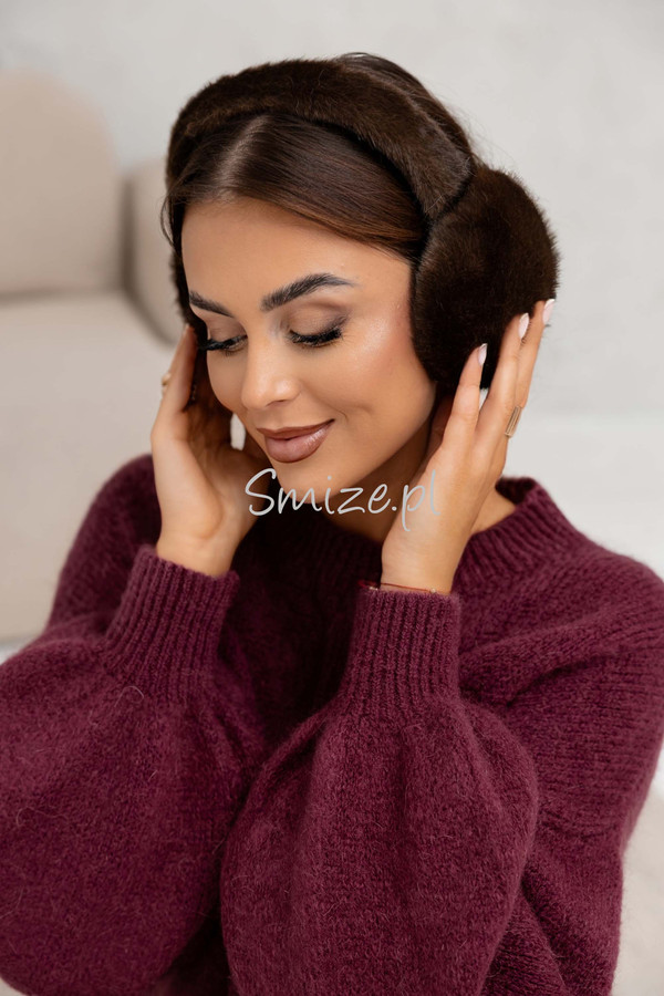 Nauszniki damskie / ocieplacze czekoladowe