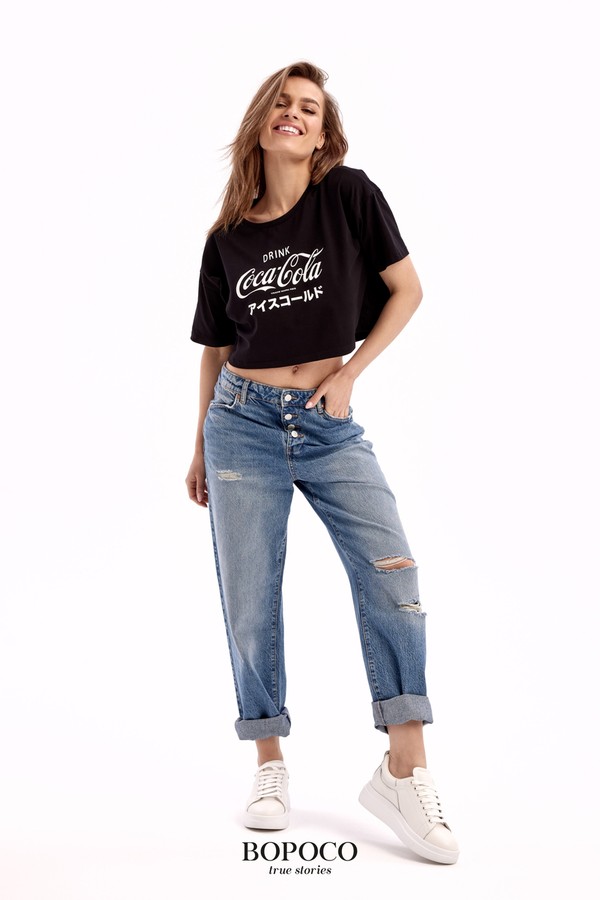 T-shirt crop Coca-Cola BOPOCO