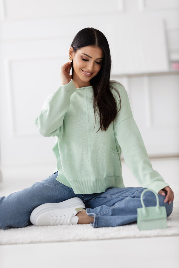 Bawełniany sweter damski MIRANDA Madame Sue