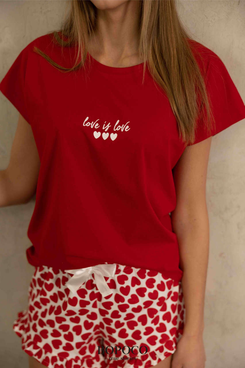 Bawełniana piżama Love is Love BOPOCO