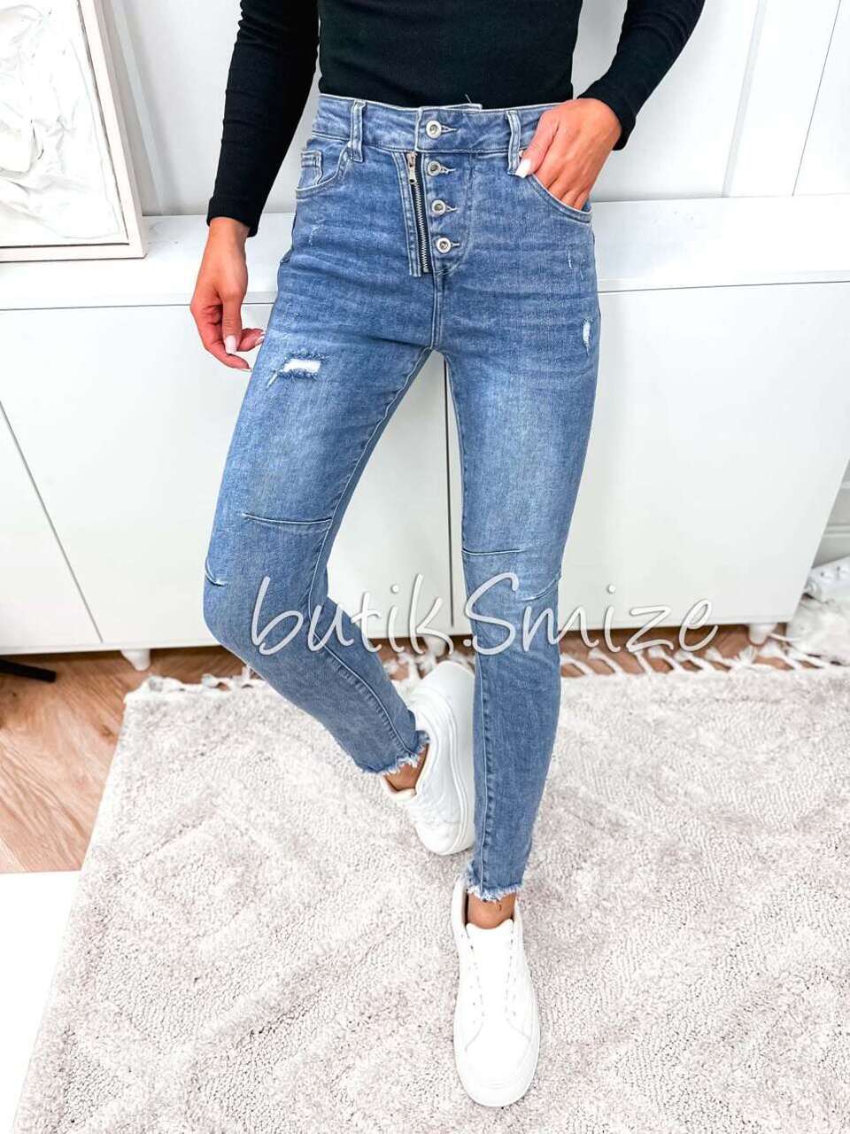 Spodnie jeansowe damskie ITAIMASKA